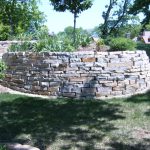 Chilton dry stack stone wall