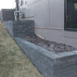 Tiered retaining wall